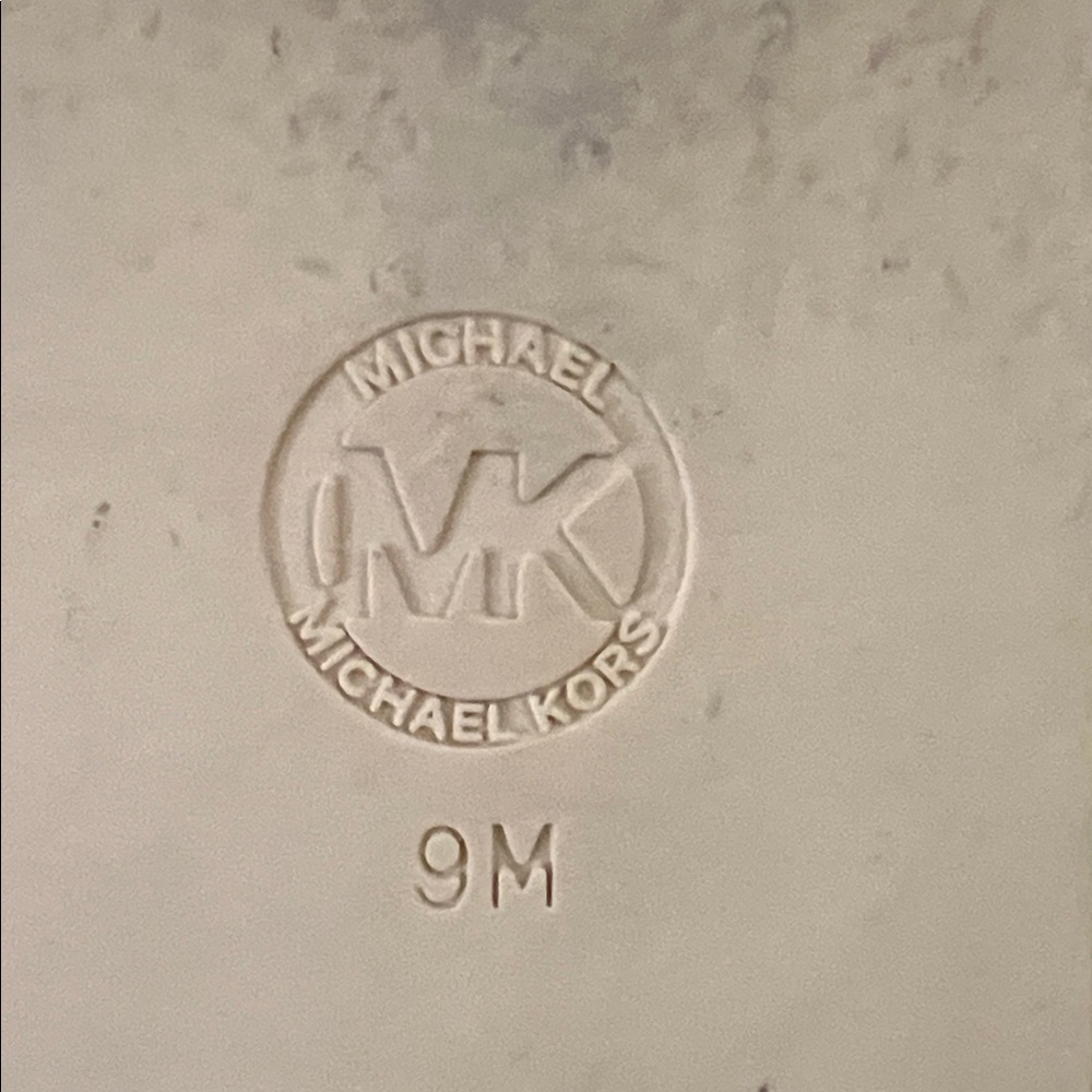 Michael Kors Tan Brown Logo Slide Sandals - Picture 3 of 3